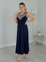 Женская сорочка Франсуаза Синяя