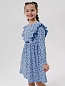 Детское платье "Бетти" длинный рукав / Голубой