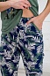 Пижама женская (футболка и бриджи) из кулирки Аврора / Хаки